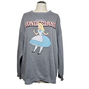 Divided H&M X Disney Welcome To Wonderland Alice In Wonderland Graphic Sweater